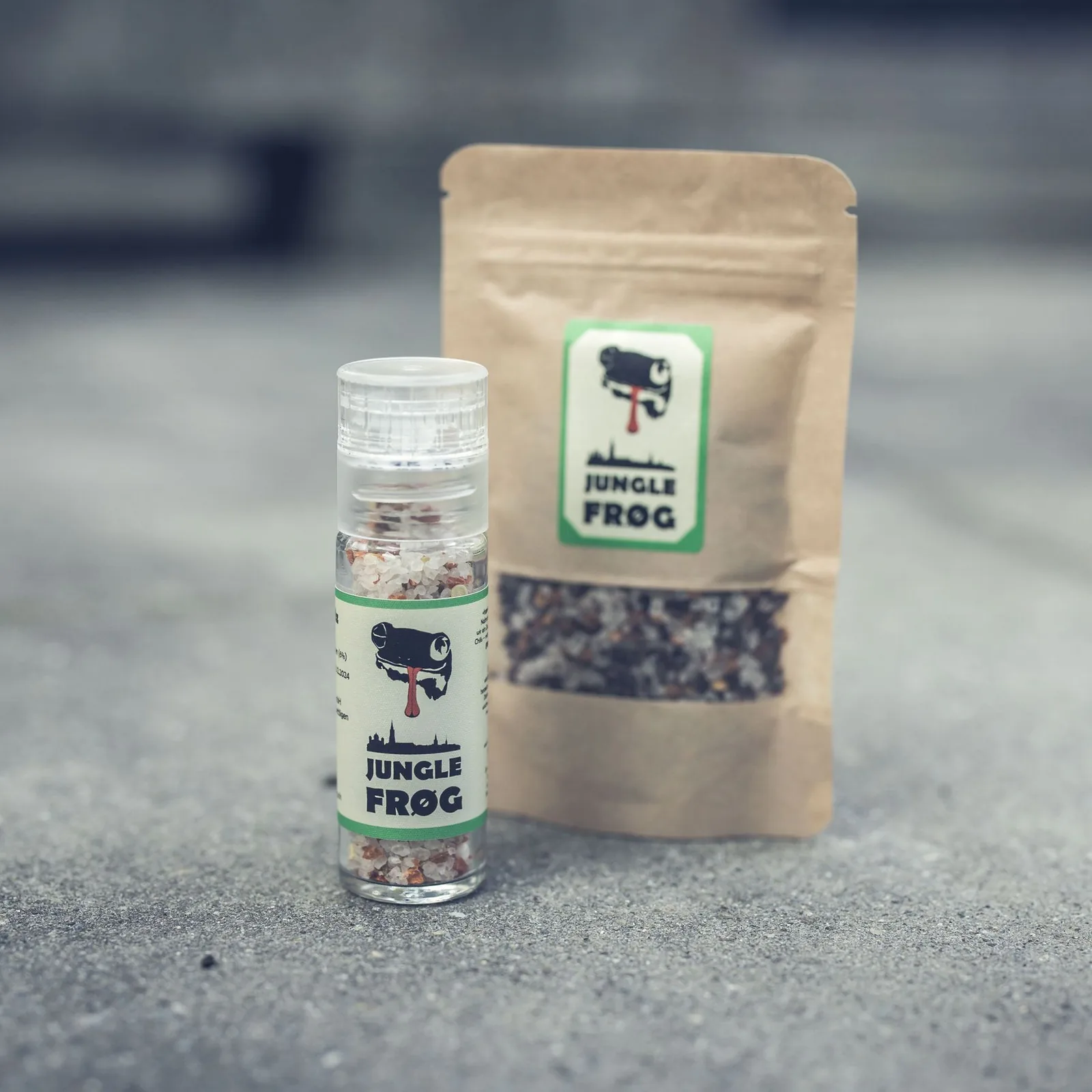 JUNGLE FRØG Kombo: Mühle und Nachfüllbeutel